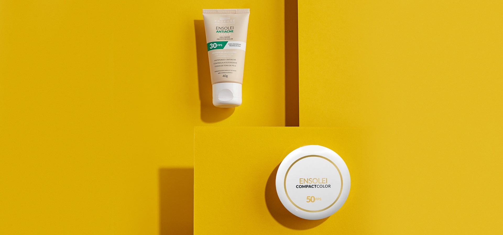 Ensolei Antiacne Color e Ensolei Compact Color